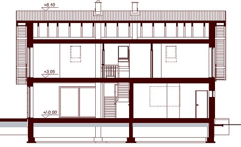 Фасад дома CAG-2754-55 Фасад дома CAG-2754-55