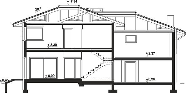 Фасад дома BHC-3351-88 Фасад дома BHC-3351-88