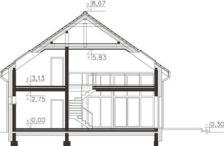 Фасад дома HAA-9428-65 Фасад дома HAA-9428-65