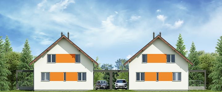 Фасад дома FHE-6988-79 Фасад дома FHE-6988-79
